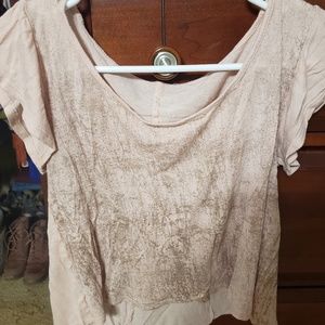 Short sleeve crop top